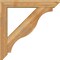 Ekena Millwork Funston Slat Rough Sawn Bracket w/ Offset Brace, Western Red Cedar, 6"W x 34"D x 34"H BKT0604X34X34FST06RWR - alternate 2